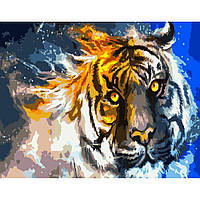 Картина по номерам Огненный тигр Strateg (GS321) CS, код: 8403806