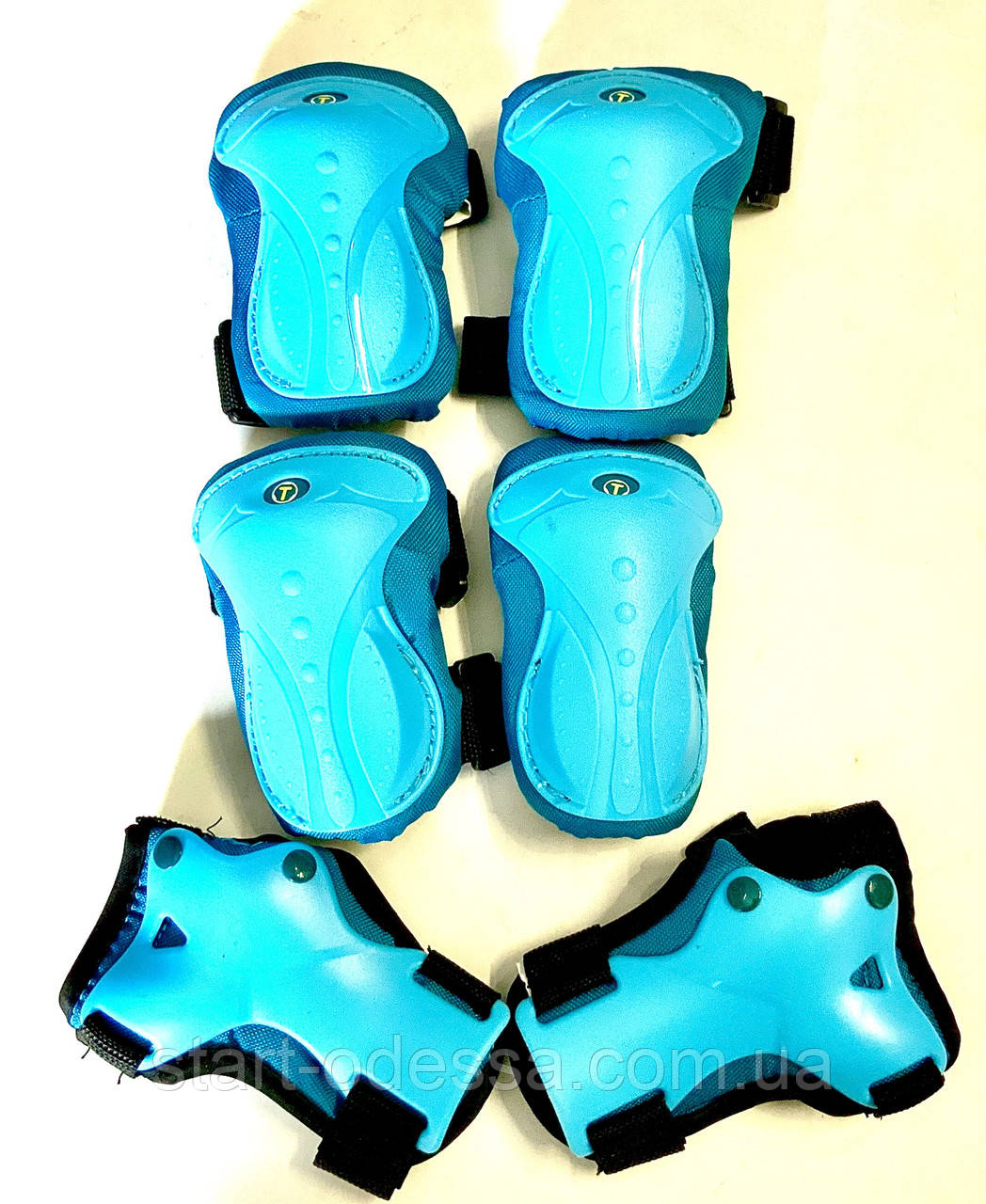 Комплект захисту для катання на роликах (дитяча) нар. S блакитна