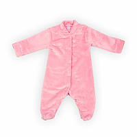Дитячий теплий чоловічок на кнопках GABBI KB-23-5 Рожевий р.68 (13806) PK, код: 8454467