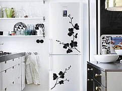 Вінілова наклейка на холодильник — Орхідея набір (від 40х35 см)