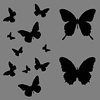 Виниловая интерьерная  наклейка Бабочки 1 (от 15х20 см)