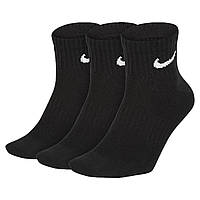 Шкарпетки Nike Everyday Lightweight Ankle 38-42 3 пари black (SX7677-010) SC, код: 2467335