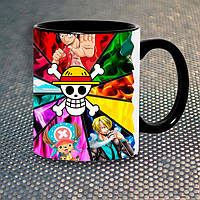 Чашка Fan Girl Большой Куш One Piece (5628) 330 мл Черный LW, код: 7599549