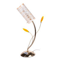 Настольная лампа флористика декоративная Brille 60W LK-172 Золотистый GR, код: 7272050
