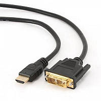 Кабель Cablexpert (CC-HDMI-DVI-0.5M) HDMI-DVI 0.5м черный KM, код: 6703799