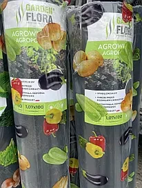 Агроволокно Garden Flora Чорне 60 г/м2 3.20м 100 м. Польща.