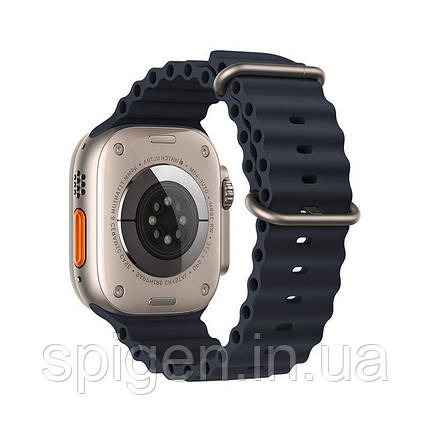 Ремінець Apple Watch Hoco iWatch WA12 Original Marine 2-buckle Silicone 42-49mm, Black (789495), фото 1