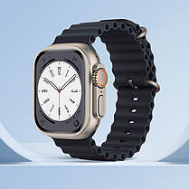 Ремінець Apple Watch Hoco iWatch WA12 Original Marine 2-buckle Silicone 42-49mm, Black (789495), фото 5