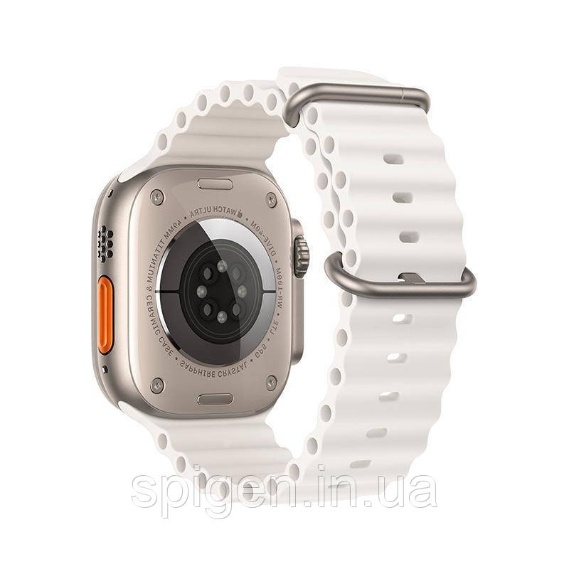 Ремінець Apple Watch Hoco iWatch WA12 Original Marine 2-buckle Silicone 42-49mm, White (789518)