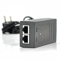 POE инжектор Merlion 48V 0.5A с портами Ethernet с + кабель питания PR, код: 7397528