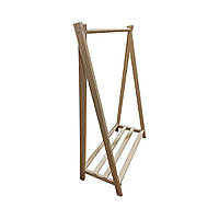 Стійка для дитячого одягу дерев’яна. Вішалка для одягу підлогова