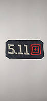 Шеврон нарукавная эмблема Світ шевронів 5 11 80×40 мм Черный TP, код: 7824102