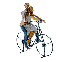 Статуэтка Пара на велосипеде 26*12*26 см Lefard AL35816 LW, код: 6674141