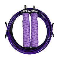 Скакалка скоростная для кроссфита UP FORWARD Speed Rope PRO+ Фиолетовый QT, код: 8262437