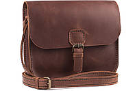 Женская кожаная сумка ручной работы Coolki Handy коричневый SM, код: 6719931