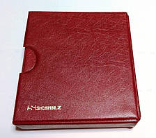 Альбом для монет Schulz 221 відділення у футлярі покращений Бордовий (hub_77a3af) SC, код: 2397735