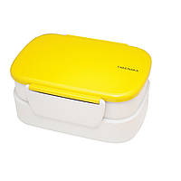 Ланчбокс 2в1 з роздільником Takenaka Bento Box Double 1,3 л Жовтий UP, код: 6447990