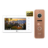 Комплект видеодомофона Neolight NeoKIT HD Pro Bronze IN, код: 6666197