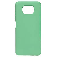 Чехол Full Silicone Case Poco X3 X3 Pro Mint UD, код: 8109239