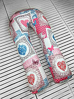 Подушка для беременных Beans Bag Подкова Хрустальное сердце NL, код: 1709805