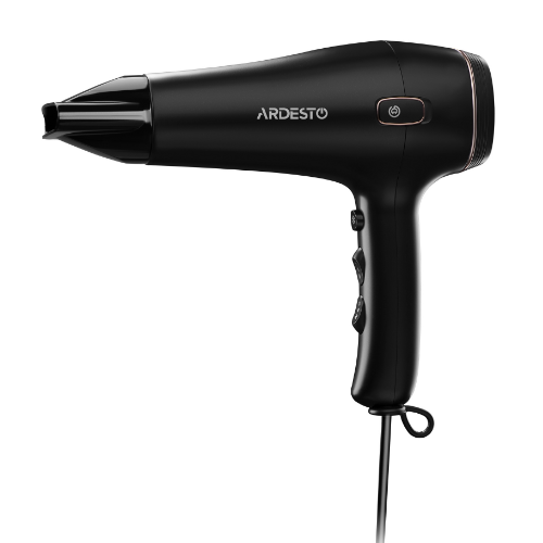 Фен для волосся 1750-2100W (2 швидкості/3 темпер.режими) чорний HD-Y210 Ardesto, фото 1
