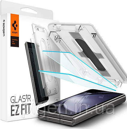 Захисне скло Spigen для Samsung Galaxy Z Fold 5 - Glas.tR EZ Fit (2 шт), Clear (AGL06523), фото 1