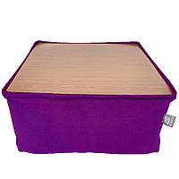 Бескаркасный модульный Пуф-столик Блэк Tia-Sport (sm-0948-3) фиолетовый GT, код: 6537741