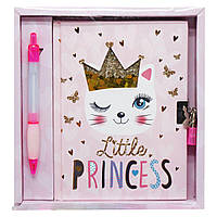 Блокнот на замочке Маленькая принцесса с ручкой MiC (W361960-A) NB, код: 8342887