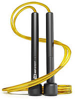 Скакалка Hop-Sport Crossfit NEW з пластиковыми ручками HS-P025JR желтая IN, код: 6637443