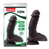 Коричневый фаллоимитатор Chisa на присоске Fashion Dude 7.3 Inch Cock EM, код: 7837678