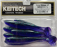 Силикон Keitech Easy Shiner 4" (7шт/упак) ц: 408: Electric June Bug