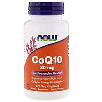 Коэнзим NOW Foods CoQ10 30 mg 120 Veg Caps SN, код: 7518313