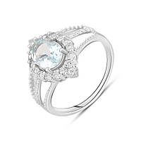 Серебряное кольцо SilverBreeze с натуральным топазом 3.083ct (2129646) 18.5 XN, код: 8026131