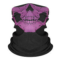 Бафф защитная маска Skull Череп Чёрно-Фиолетовый (SKBUFF-BV) DH, код: 2602941