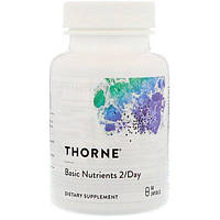 Витаминно-минеральный комплекс Thorne Research Basic Nutrients 2Day 60 Caps PS, код: 7541618