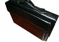Папка портфель для документов кожаная Дорожка Черная (7112) SX, код: 1890053