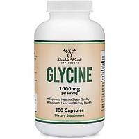 Глицин Double Wood Supplements Glycine 500 mg 300 Caps UP, код: 8058559