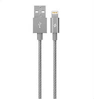 Кабель Ttec (2DKM02UG) USB - Lightning, AlumiCable, 1.2м, Space Gray, MFi OB, код: 6708210