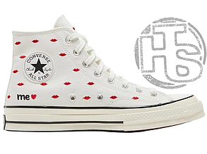 Жіночі кеди Converse Chuck 70 HI Embroidered Lips A01601C