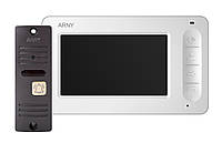 Комплект видеодомофона ARNY AVD-4005 Белый Коричневый v.2 BM, код: 8332681