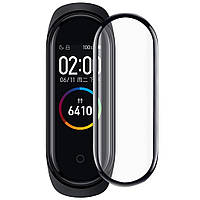 Защитная пленка для Mi Band 5 полное покрытие плотная с рамкой BeWatch Сlear (1039905) FG, код: 1896859