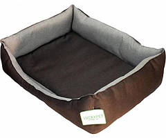 Лежак для собак Lucky Pet Тобі 4 60 x 90 x 22 см Коричневий (4820224212838) SC, код: 7998000