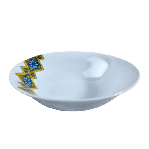 Салатник Вишиванка 20,3см 30006-006 жовто-блакитний ромб S&T