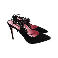 Туфлі жіночі Vidorcci чорні натуральна замша 45-22LT 38 XN, код: 7571554