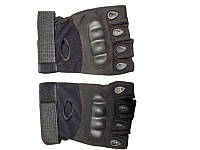 Тактические перчатки Oakley короткие L Черные XN, код: 8021657