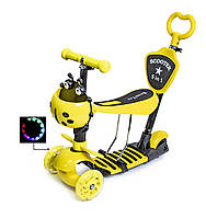 Самокат детский Scooter Божья коровка 5 in 1 Yellow (1452070781) IN, код: 1198012