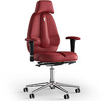 Кресло KULIK SYSTEM CLASSIC Экокожа с подголовником без строчки Красный (12-901-BS-MC-0205) ML, код: 1696948