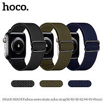 Ремінець Apple Watch Hoco iWatch WA04 Fashion elastic nylon 42-49mm, Dark Olive Green (786753), фото 3