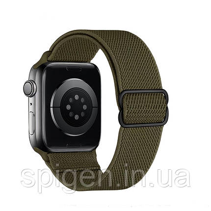 Ремінець Apple Watch Hoco iWatch WA04 Fashion elastic nylon 42-49mm, Dark Olive Green (786753), фото 1