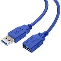 Кабель подовжувач для USB-порту Addap UM2F-01 USB 3.0 Male to USB 3.0 Female 5 Гбіт з 1 м MP, код: 7890707